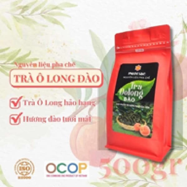 Trà Ôlong dùng pha chế - Phước Lạc - Ðào - Gói 500g thumbnail 2