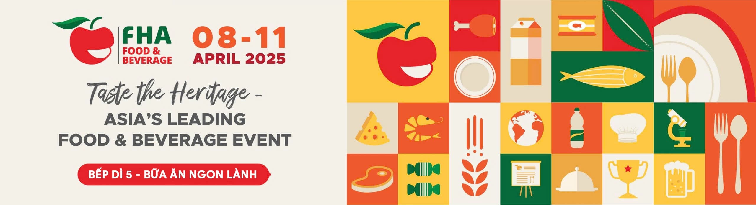 MDFoods giới thiệu các nhãn hàng của Bếp Dì 5 tại FHA - Food & Beverage 2025 tại Singapore.